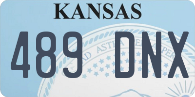 KS license plate 489DNX