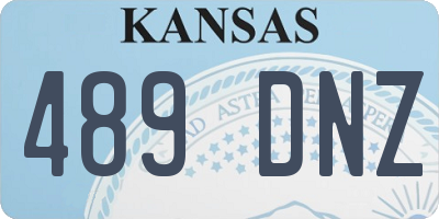 KS license plate 489DNZ