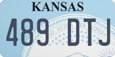 KS license plate 489DTJ