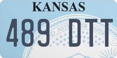 KS license plate 489DTT