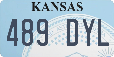 KS license plate 489DYL