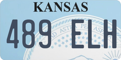 KS license plate 489ELH