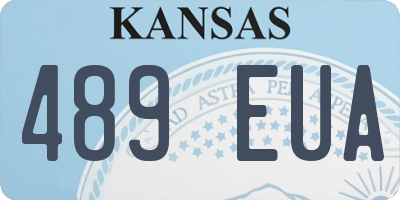 KS license plate 489EUA