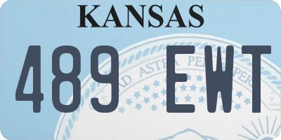 KS license plate 489EWT