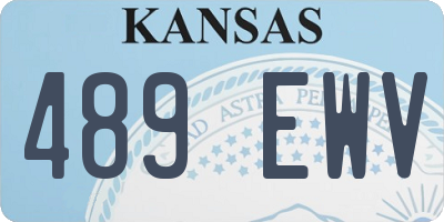 KS license plate 489EWV