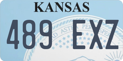 KS license plate 489EXZ