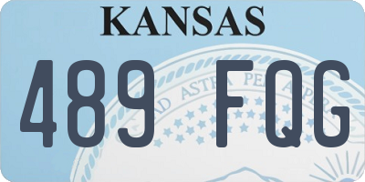 KS license plate 489FQG
