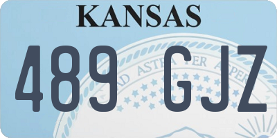KS license plate 489GJZ