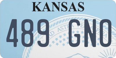 KS license plate 489GNO