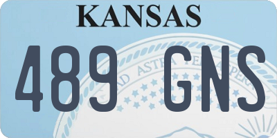 KS license plate 489GNS