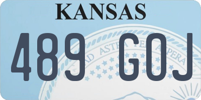 KS license plate 489GOJ
