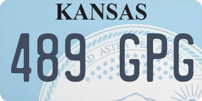KS license plate 489GPG