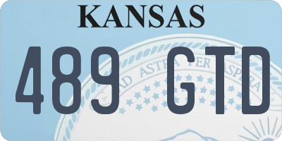 KS license plate 489GTD