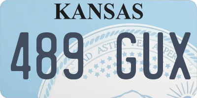 KS license plate 489GUX