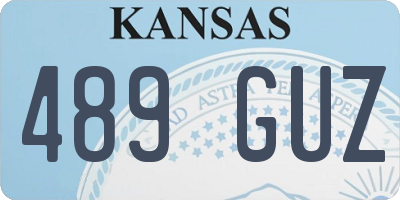 KS license plate 489GUZ