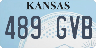 KS license plate 489GVB