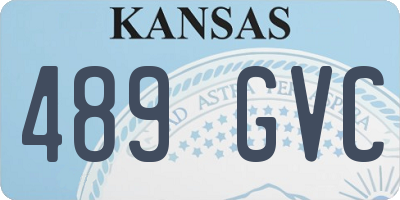 KS license plate 489GVC