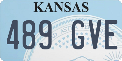 KS license plate 489GVE