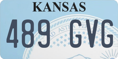 KS license plate 489GVG