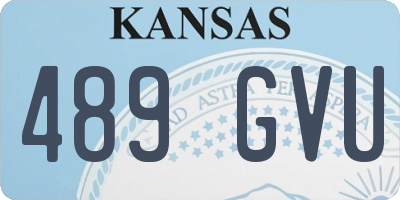 KS license plate 489GVU