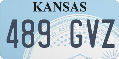 KS license plate 489GVZ