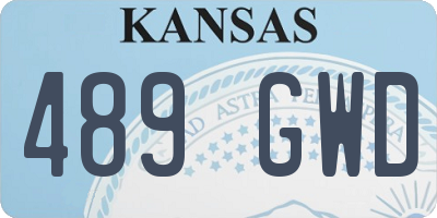 KS license plate 489GWD