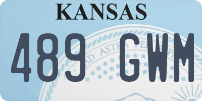 KS license plate 489GWM