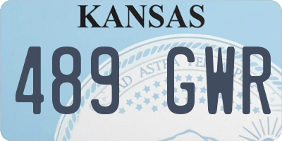 KS license plate 489GWR