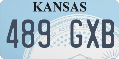 KS license plate 489GXB