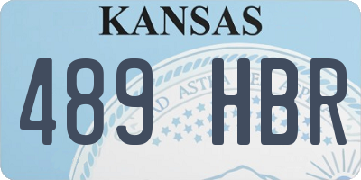 KS license plate 489HBR