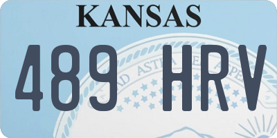 KS license plate 489HRV