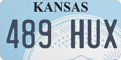 KS license plate 489HUX