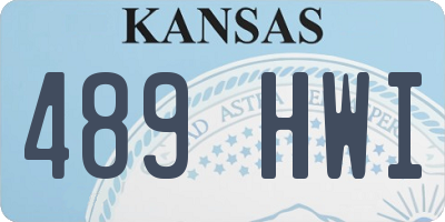 KS license plate 489HWI
