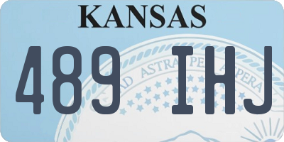 KS license plate 489IHJ