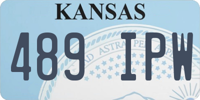 KS license plate 489IPW