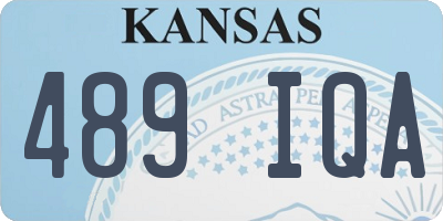 KS license plate 489IQA