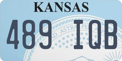 KS license plate 489IQB