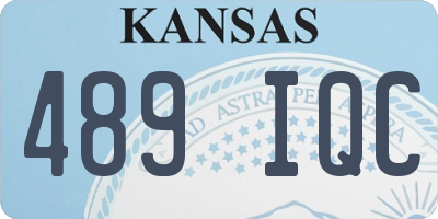 KS license plate 489IQC