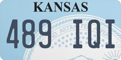 KS license plate 489IQI