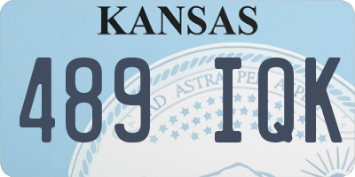 KS license plate 489IQK