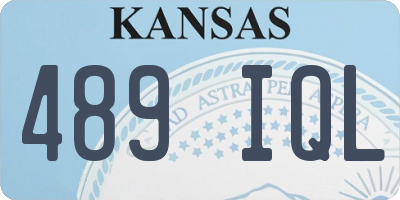 KS license plate 489IQL