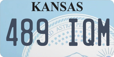 KS license plate 489IQM