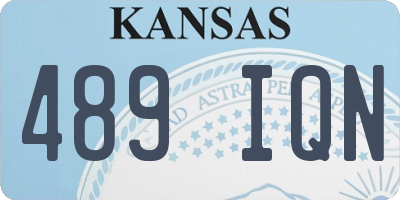KS license plate 489IQN