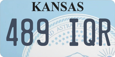 KS license plate 489IQR