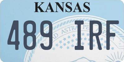KS license plate 489IRF