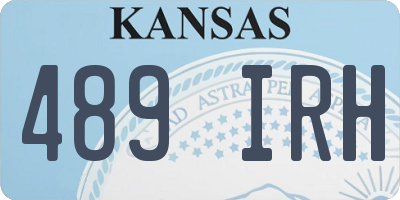 KS license plate 489IRH