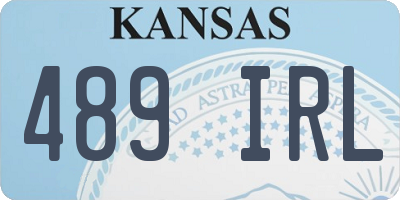 KS license plate 489IRL