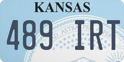 KS license plate 489IRT
