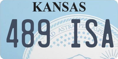 KS license plate 489ISA