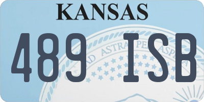 KS license plate 489ISB
